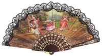 Plastic fan painting collections 289NEG