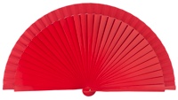 Wooden fan in colors 4066ROJ