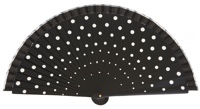 Wood fan with polka dots 4390NEB
