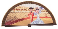 Wooden fan folklore collections 4517IMP