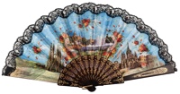 “Semi-pericon” plastic fan for souvenir 568/1NEG