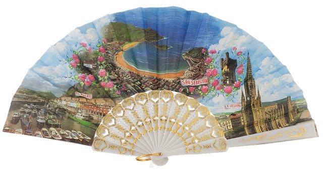 Plastic fan souvenir collections 100/1BLA