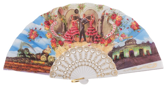 Plastic fan souvenir collections 260/1BLA