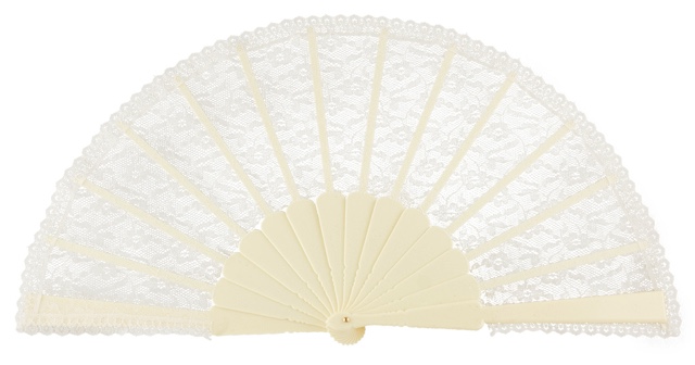 Plastic fan with lace 304MFL