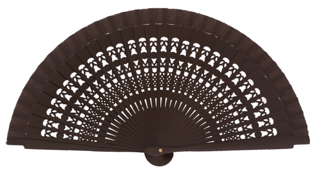 Wooden fan in colors 4013MRR