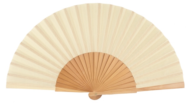 Wooden fan in colors 4049NAT
