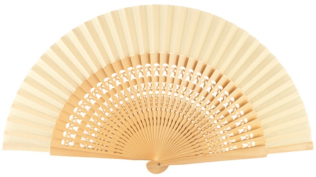 Wooden fan in colors 4056NAT