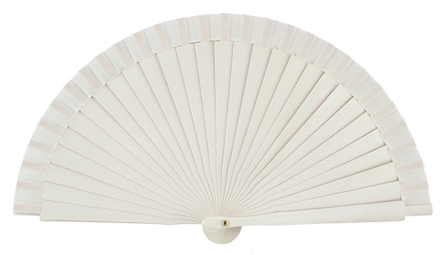 Wooden fan in colors 4063BLA