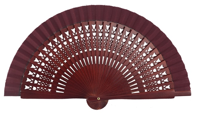 Wooden fan in colors 4064GRA