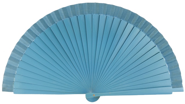 Wooden fan in colors 4066TUR