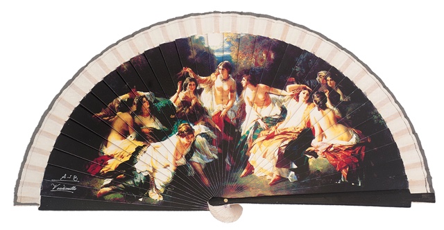 Wooden fan painting collections 4219IMP