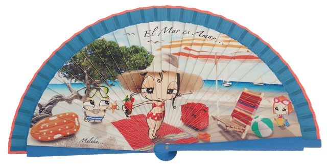 Wooden fan malaka collections 4487TUR