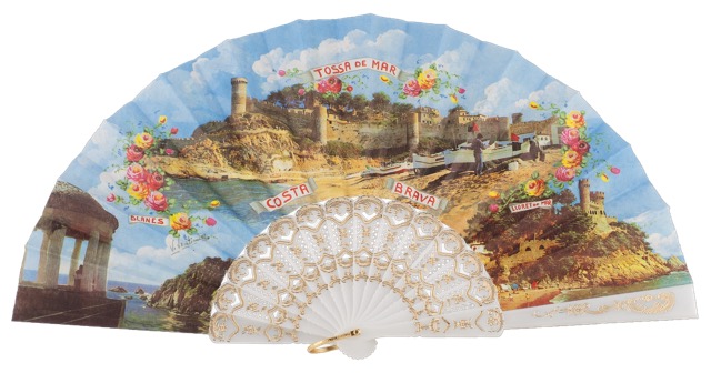 Plastic fan souvenir collections 782/1BLA