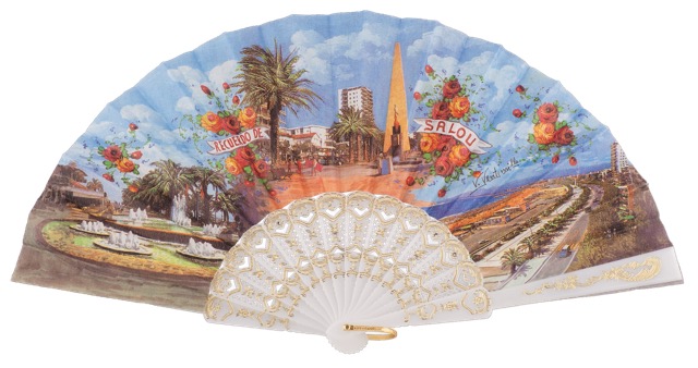 Plastic fan souvenir collections 937/1BLA