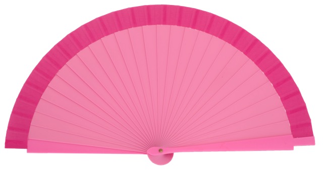 Plastic fan in colors 94066ROS