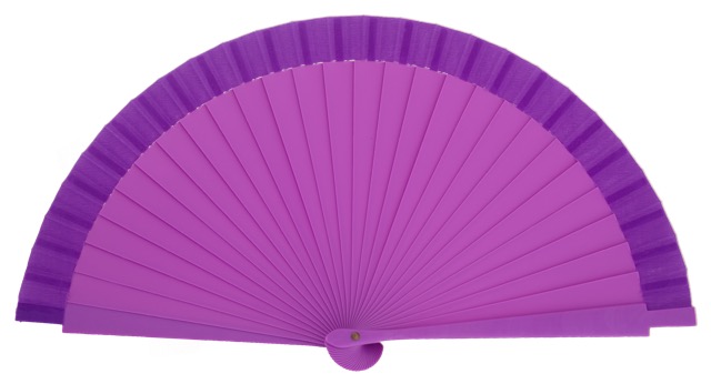 Plastic fan in colors 94066VIO
