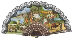 [143] Abanico plástico colección (NEG)