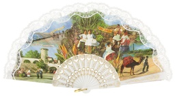 [143] Abanico plástico colección (BLA)