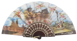 [144] Abanico plástico colección (NEG)