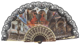 [147] Abanico plástico colección (NEG)