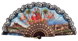 [270] Abanico plástico colección (NEG)