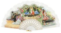 [280] Abanico plástico colección (BLA)