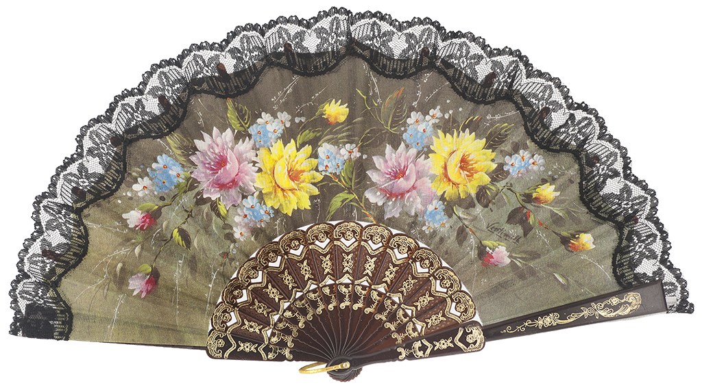 Plastic fan flower collection