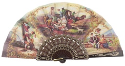 [76] Abanico plástico colección (NEG)