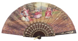 [77] Abanico plástico colección (NEG)
