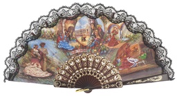 [280/1] Abanico plástico colección (NEG)