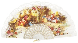 [289/2] Abanico plástico colección (BLA)