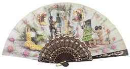 [519/7] Abanico plástico colección (NEG)