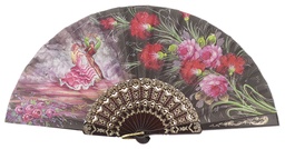 [519/9] Abanico plástico colección (NEG)