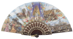[772/1] Abanico plástico colección (NEG)
