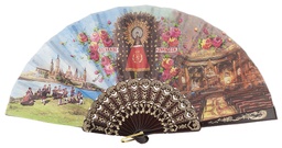 [923/1] Abanico plástico colección (NEG)