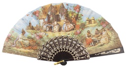 [509] Abanico plástico colección (NEG)
