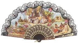 [511] Abanico plástico colección (NEG)