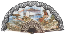 [740] Abanico plástico colección (NEG)
