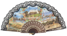 [771] Abanico plástico colección (NEG)
