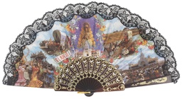 [772] Abanico plástico colección (NEG)