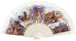 [772] Abanico plástico colección (BLA)