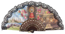 [923] Abanico plástico colección (NEG)