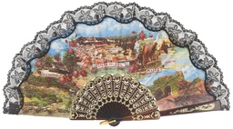 [978] Abanico plástico colección (NEG)