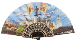 [1008/1] Abanico plástico colección (NEG)