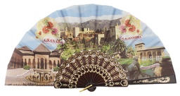 [1017/1] Abanico plástico colección (NEG)