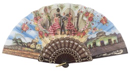 [260/1] Abanico plástico colección (NEG)