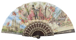 [261/1] Abanico plástico colección (NEG)