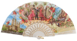 [261/1] Abanico plástico colección (BLA)