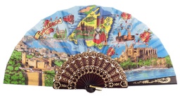 [262/1] Abanico plástico colección (NEG)