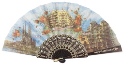 [263/1] Abanico plástico colección (NEG)